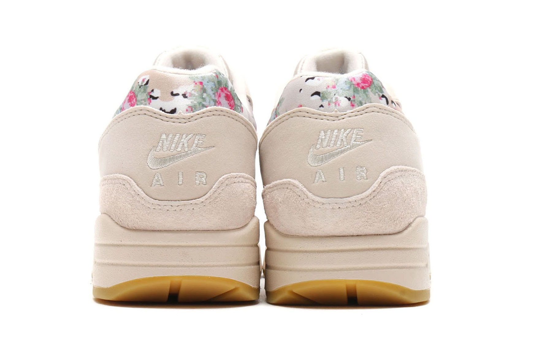 Nike Air Max 1 "Desert Camo/Floral" Sleek Sneaker Shoe Beige Tan Air Unit Spring Summer