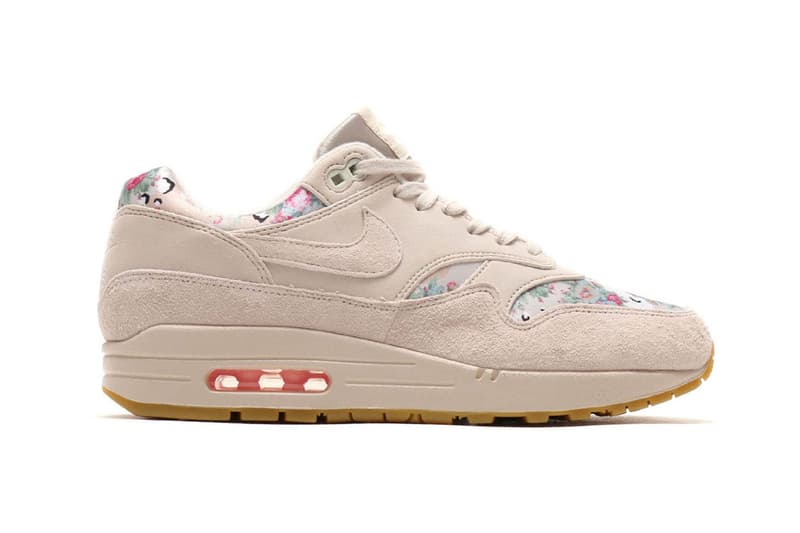 Nike Air Max 1 "Desert Camo/Floral" Sleek Sneaker Shoe Beige Tan Air Unit Spring Summer