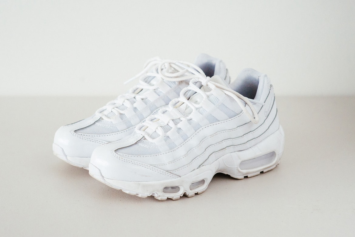 Nike Air Max 95 Triple White Sneakers Review Hypebae