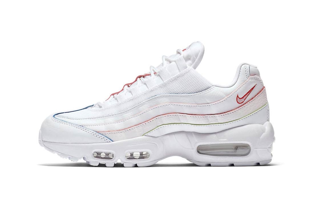 Nike S Air Max 95 In White And Rainbow Hypebae