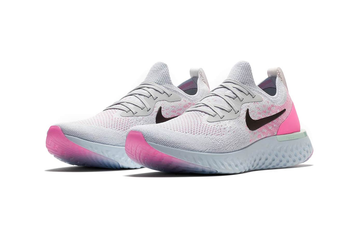 Nike Epic React Flyknit Pink White