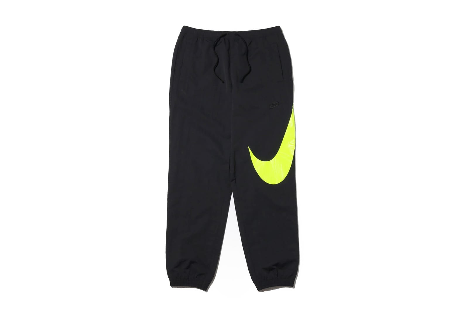 black and lime green nike tracksuit