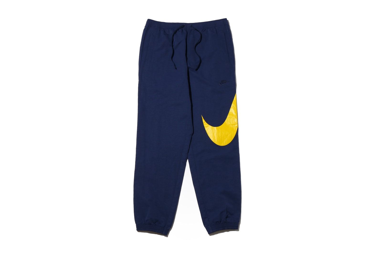 Nike Sportswear Big Swoosh Logo Anorak Jacket Tracksuit Pants Yellow Vivid Sulfur Blue Navy White Price Release