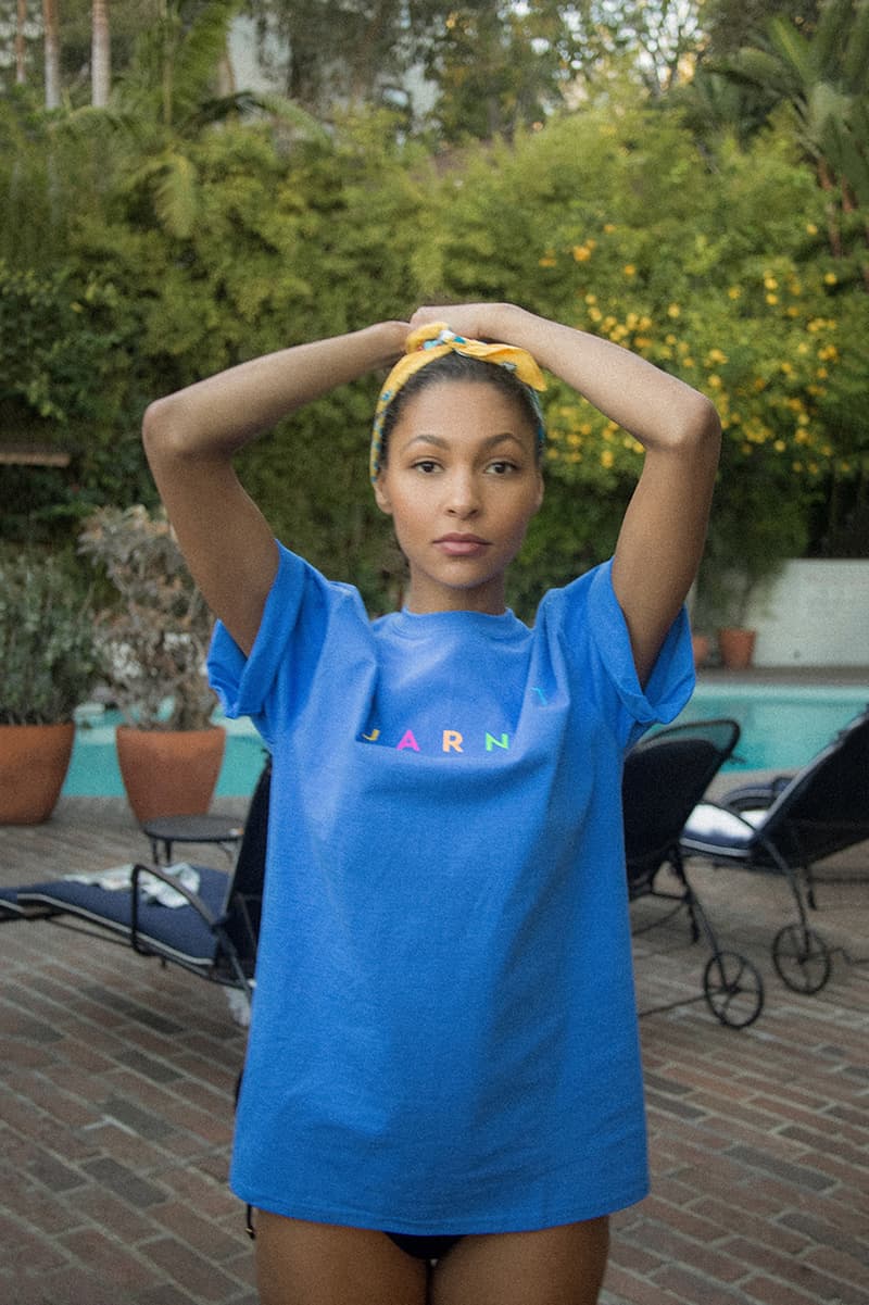 Noah x Vuarnet Spring/Summer 2018 Collection Letter Tee Blue