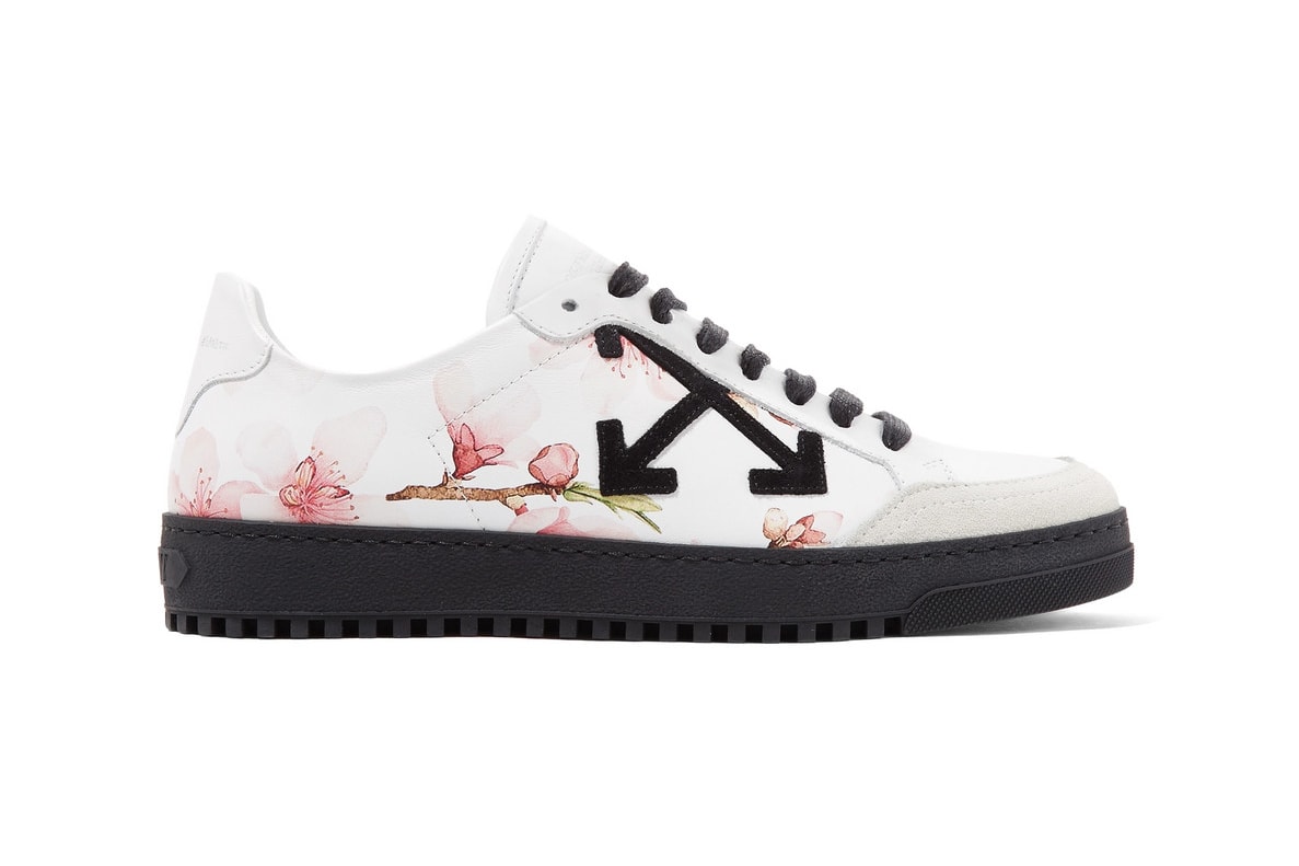 Off-White™ Pink Floral Carryover Sneakers Exclusive Women's Where to Buy net-a-porter