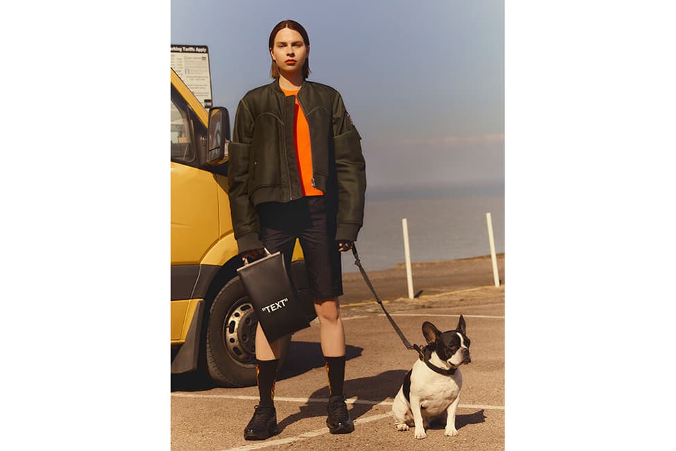 Helmut Lang Bomber Jacket Top Off-White Cycling Shorts Bag Nike Air Max 95 Green Orange Black