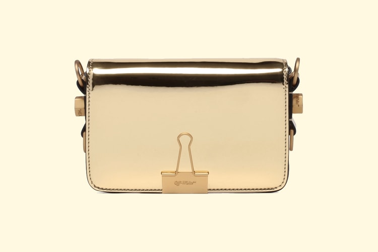 Off-White™'s Mini Binder Clip Bag in Metallic Gold Is a Real Winner
