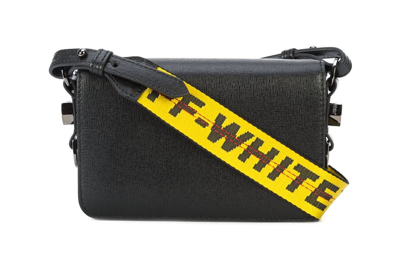 off white mini binder clip bag black