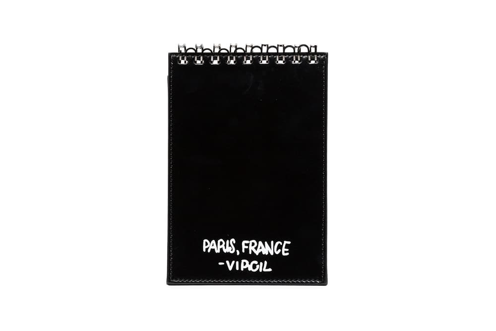 Off-White Notepad Patent Leather Bag Black