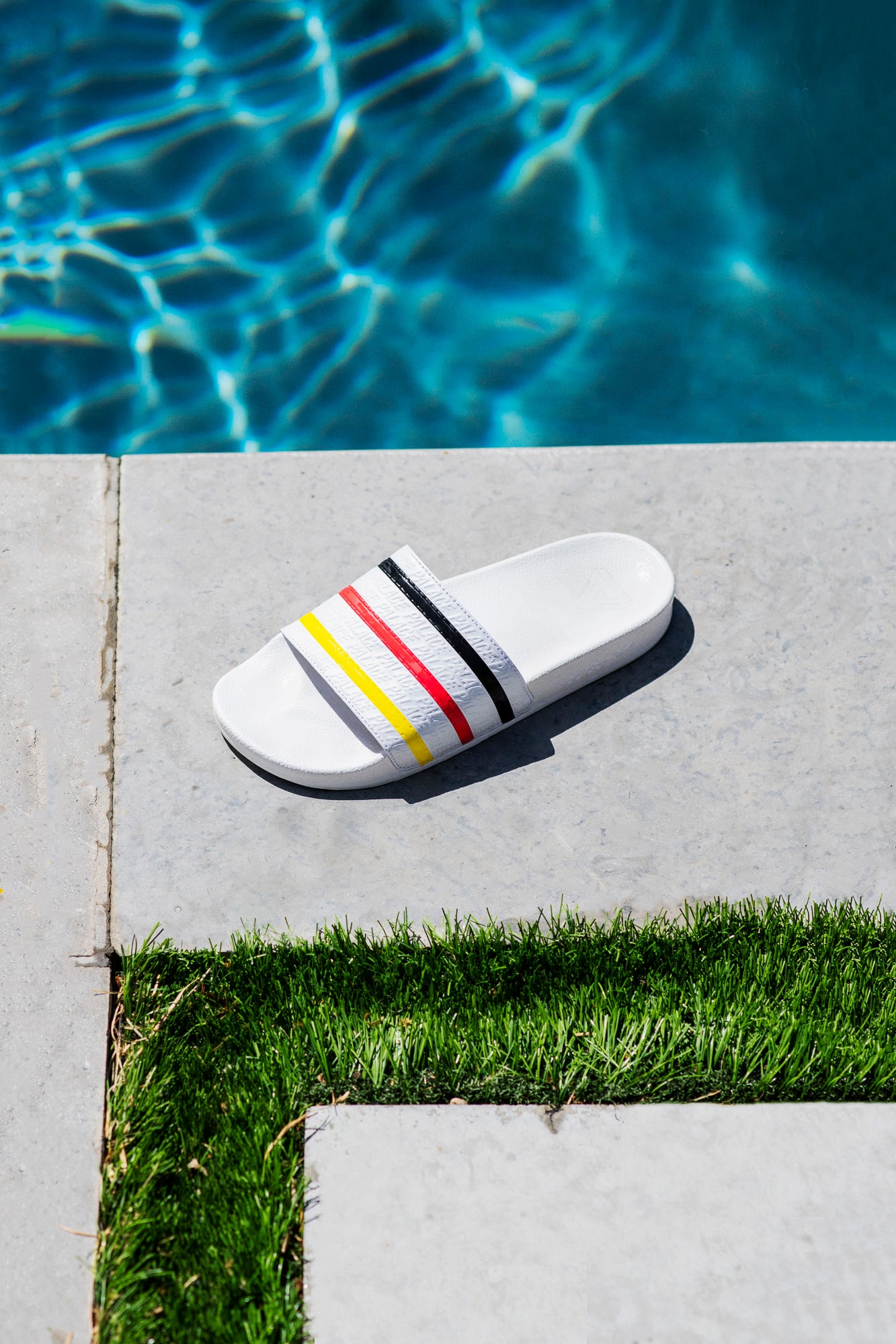 Palace x adidas Originals Summer 2018 Collection Pool Slides White
