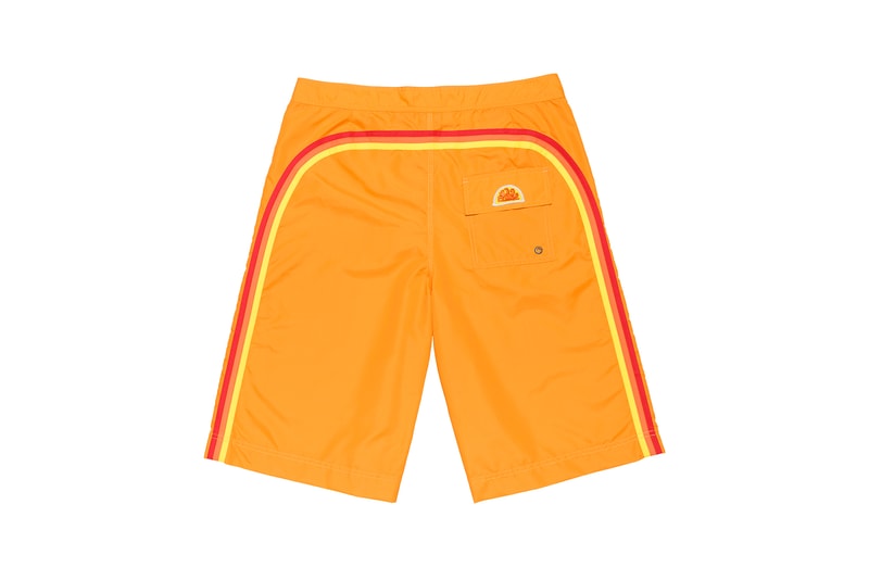 Palm Angels x SUN-DEK Collaboration Collection Overboard Board Shorts Orange Black