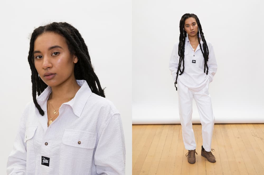 Patta Summer 2018 Collection Two-Piece Set Shirt Pants Denim White