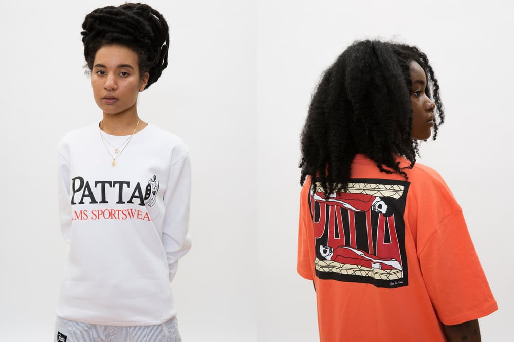 Patta Summer 2018 Collection Sweatshirt T-Shirt White Orange