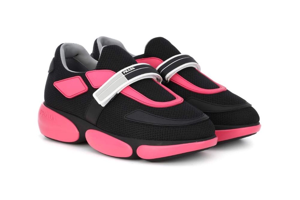 Prada Cloudbust Nero Pink Mesh Sneaker