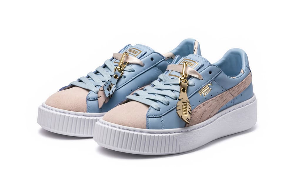PUMA Basket Platform Coach Silver Peony Cashmere Blue Festival Pack