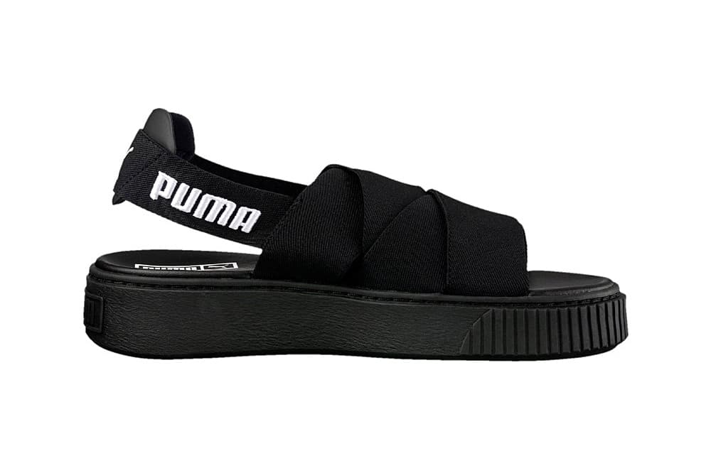 PUMA Platform Sandals in Black and Hypebae