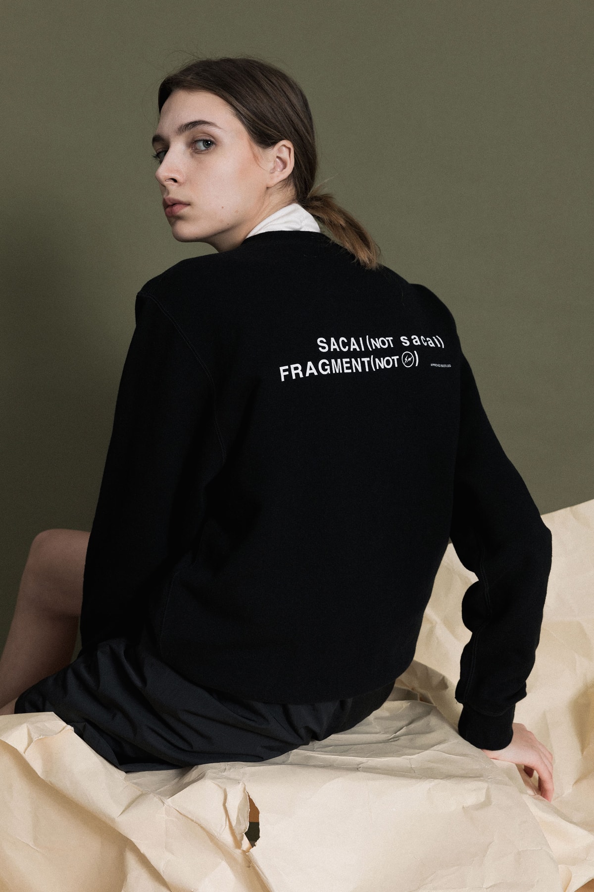 Sacai x Fragment Design Capsule Collection Sweater Black