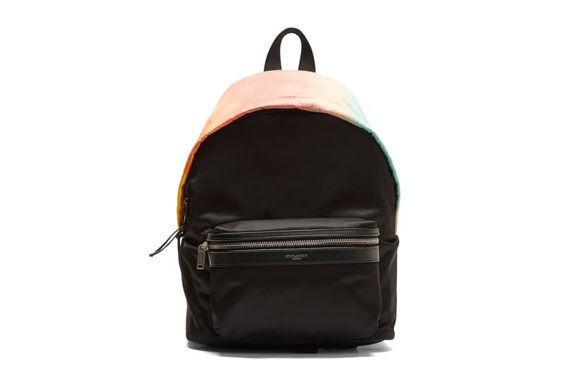 Saint Laurent Faded Ombré Rainbow Backpack Black Where To Buy LN-CC