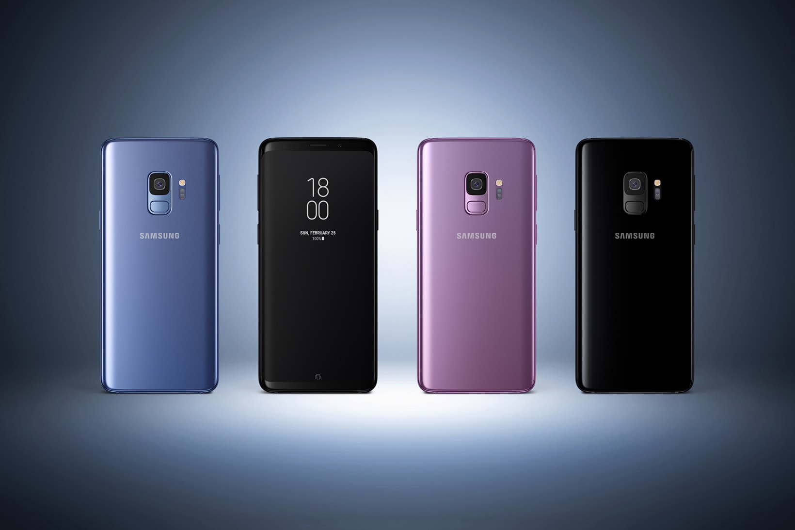 Samsung Galaxy S9 Lilac Purple Coral Blue Midnight Black