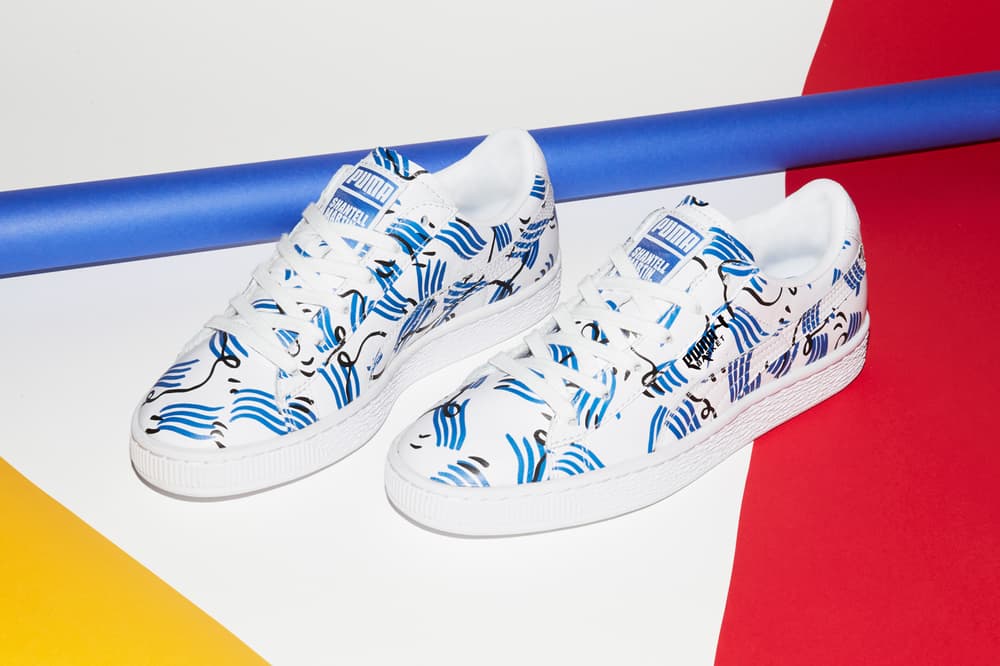 Shantell Martin x PUMA Spring/Summer 2018 Drop 2 Basket White Blue