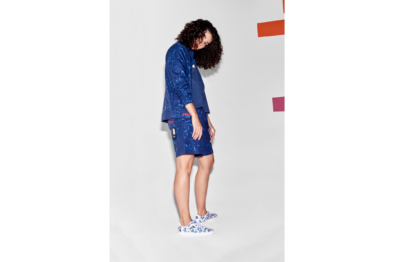 Shantell Martin x PUMA Spring/Summer 2018 Drop 2 Shirt Shorts Blue