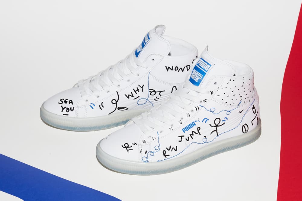 Shantell Martin x PUMA Spring/Summer 2018 Drop 2 Clyde Mid White