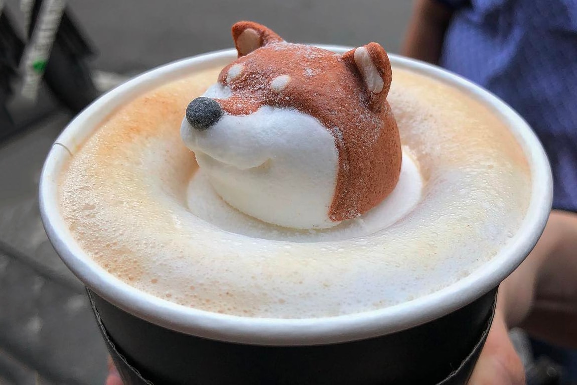 Shiba Inu Latte Coffee Taiwan Taipei Mr. R Drinks Café Dog Instagram Food Craze Trend Matcha Green Tea Cute Drink Art Where to Buy Opening Hours Address Dessert