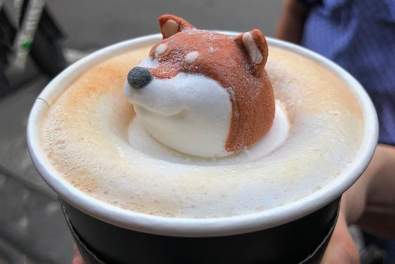 Shiba Inu Latte Coffee Taiwan Taipei Mr. R Drinks Café Dog Instagram Food Craze Trend Matcha Green Tea Cute Drink Art Where to Buy Opening Hours Address Dessert