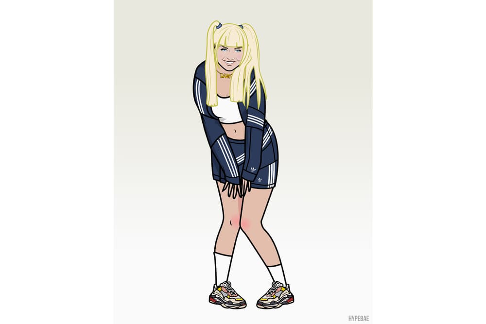 Spice Girls Streetwear Illustrations Nike adidas Originals Balenciaga Fila Gucci Louis Vuitton Victoria Beckham Mel C Mel B Geri Halliwell Emma Bunton