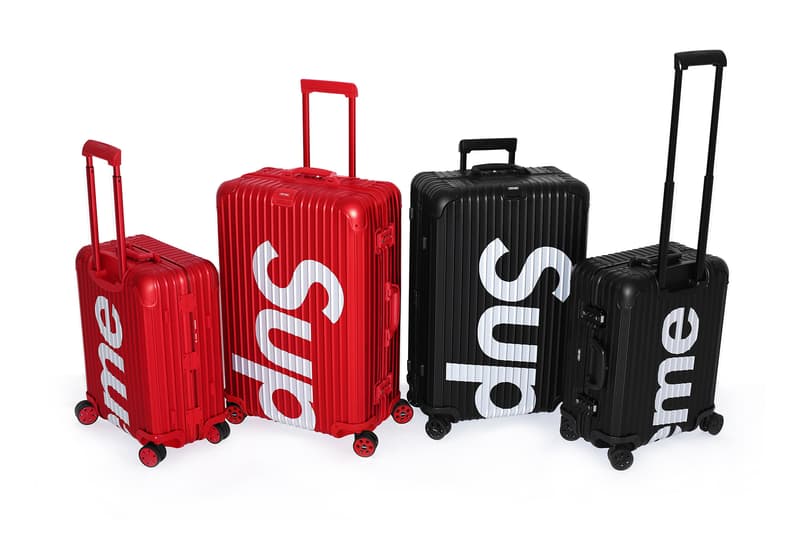 Supreme x RIMOWA Suitcase Collection Red/Black Metal Travel Case Logo