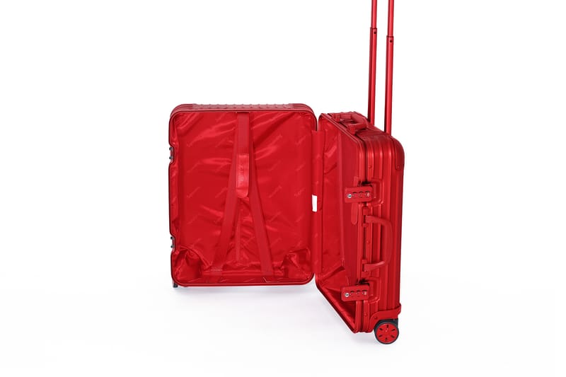 supreme red luggage