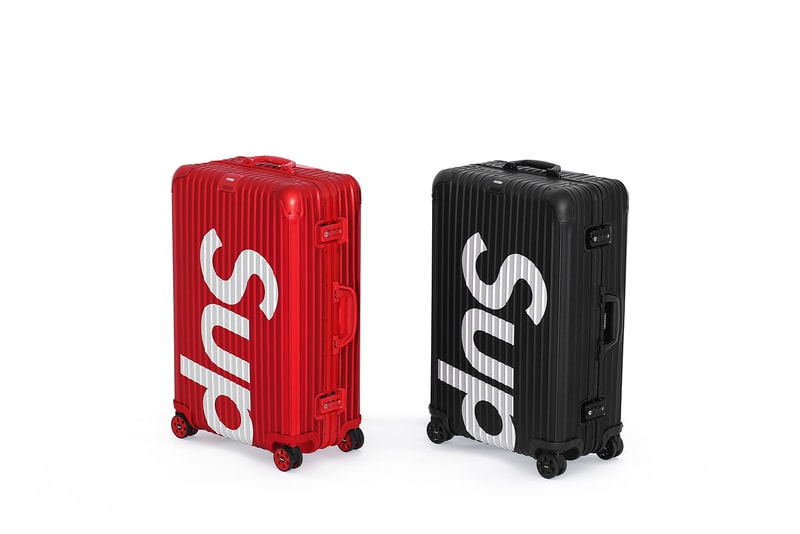 Supreme x RIMOWA Suitcase Collection Red/Black Metal Travel Case Logo