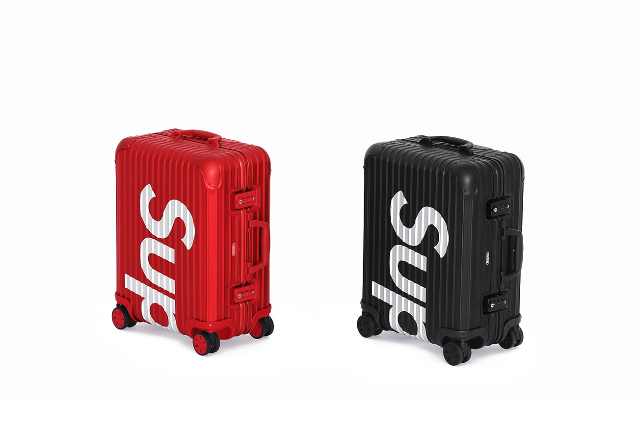 Supreme x RIMOWA Suitcase Collection Red/Black Metal Travel Case Logo