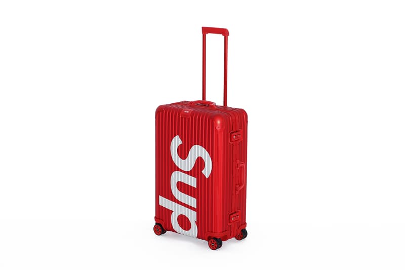 Supreme x RIMOWA Suitcase Collection Red/Black Metal Travel Case Logo