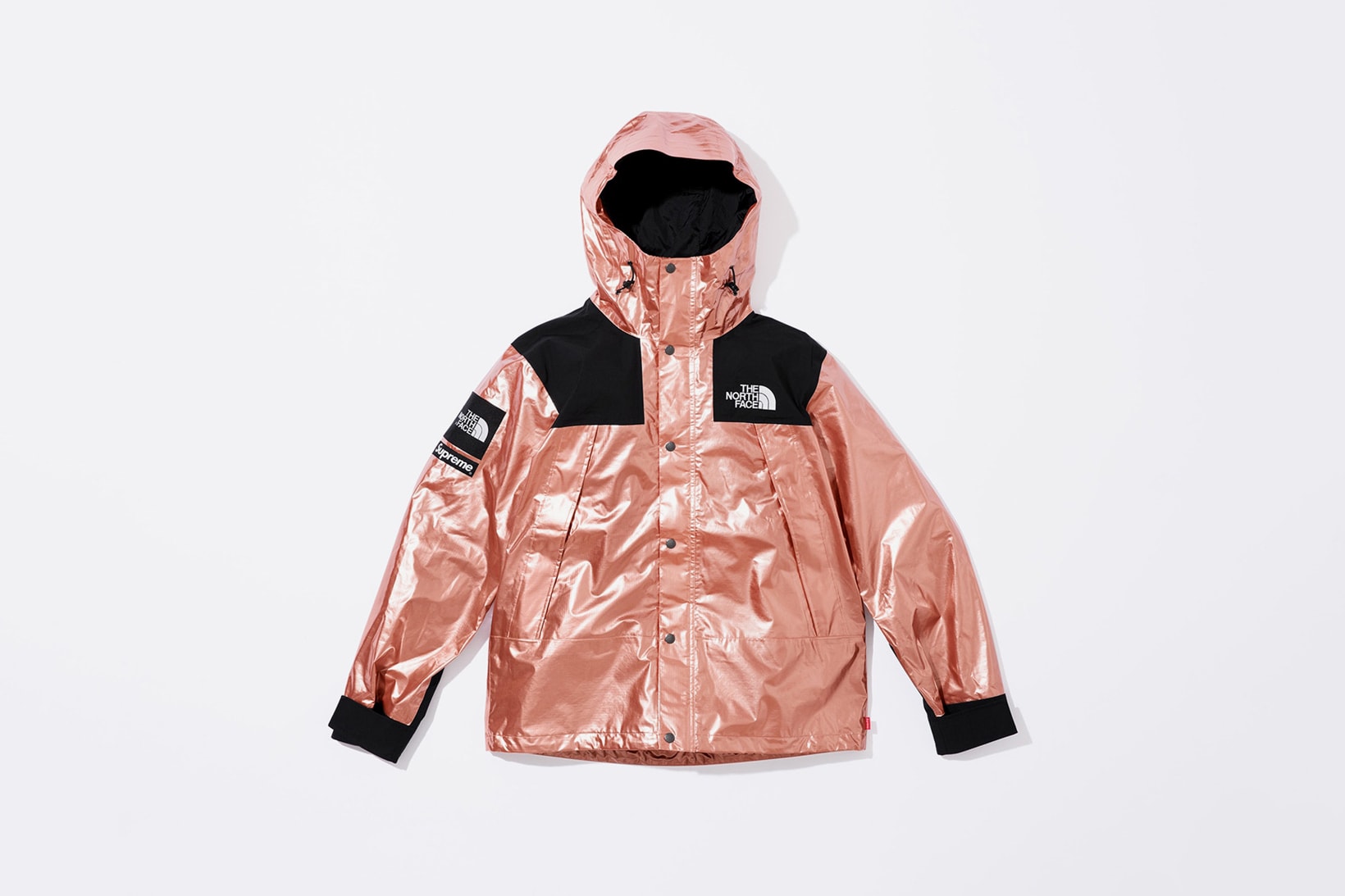 Supreme x The North Face Spring 2018 Metallic Collection Mountain Parka Rose Gold