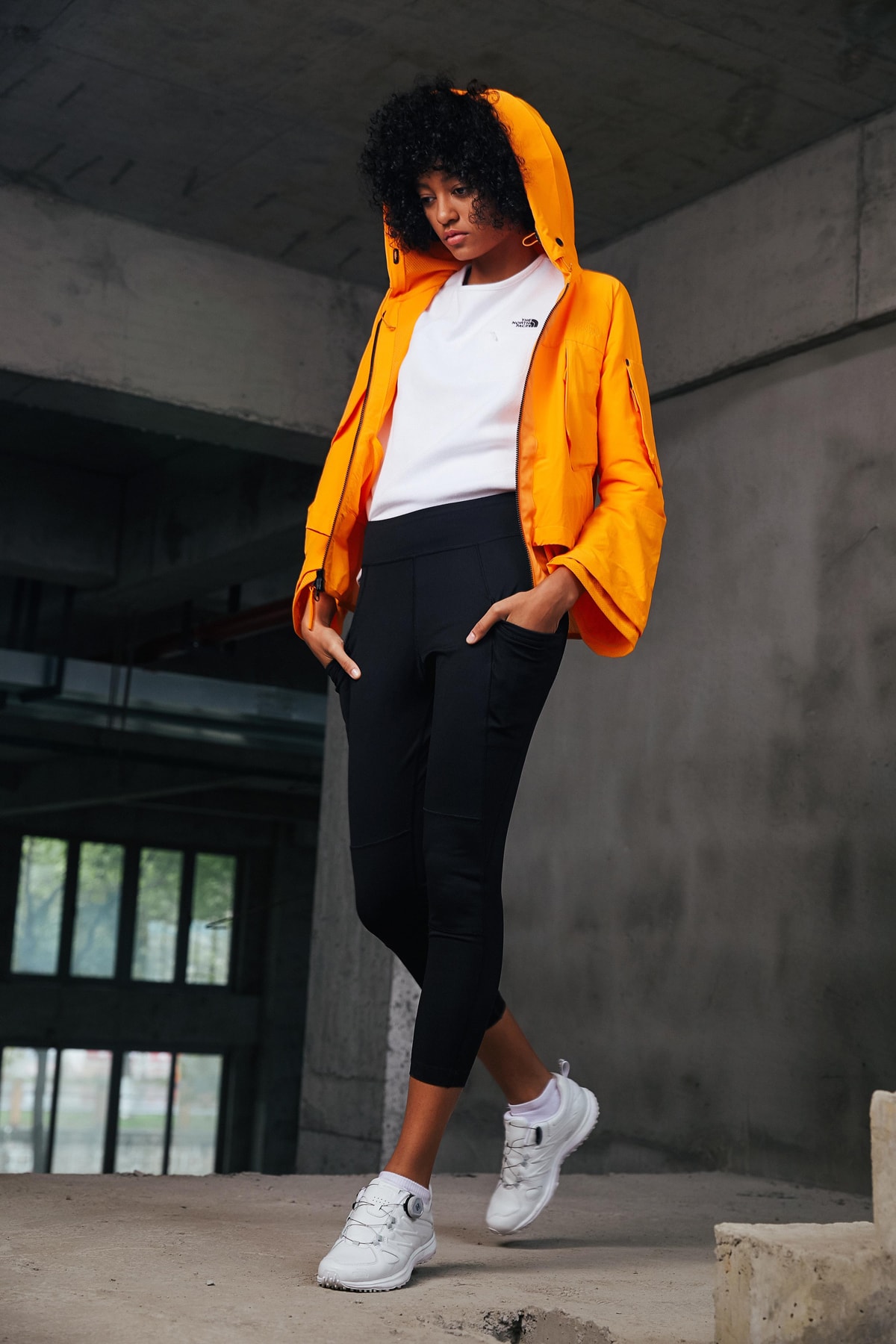The North Face Urban Exploration Black Series Spring/Summer 2018 Collection Lookbook Jacket Orange