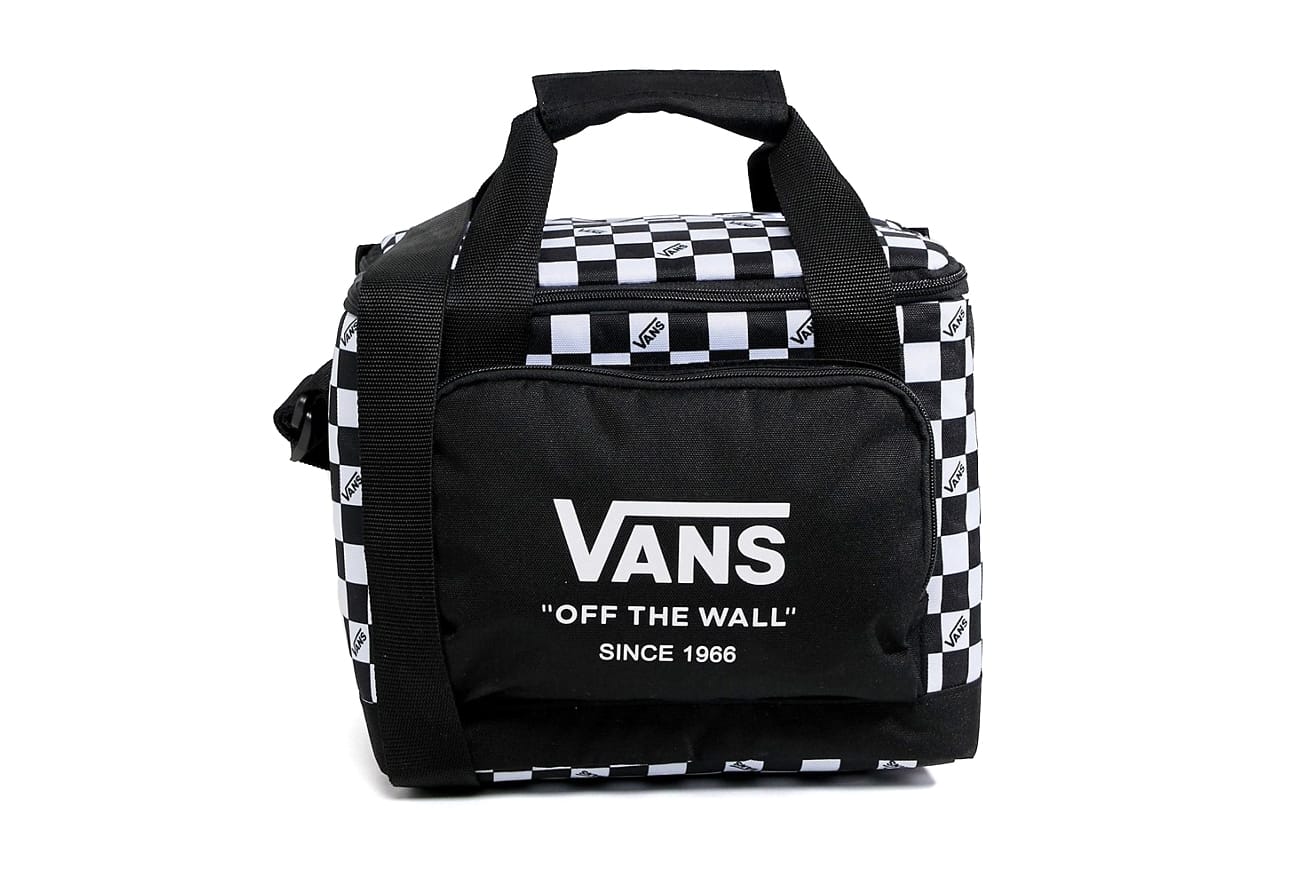 vans pink checkered lunch bag