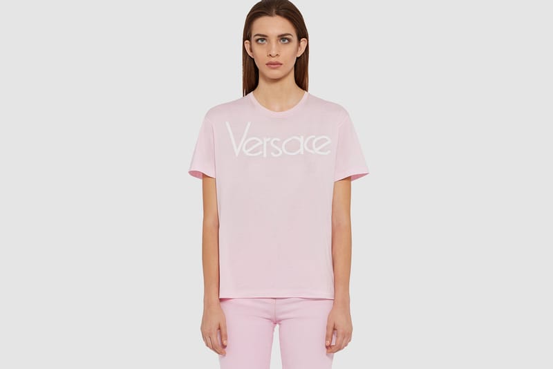 We've Been Eyeing Versace's Vintage Logo Pink T-Shirt