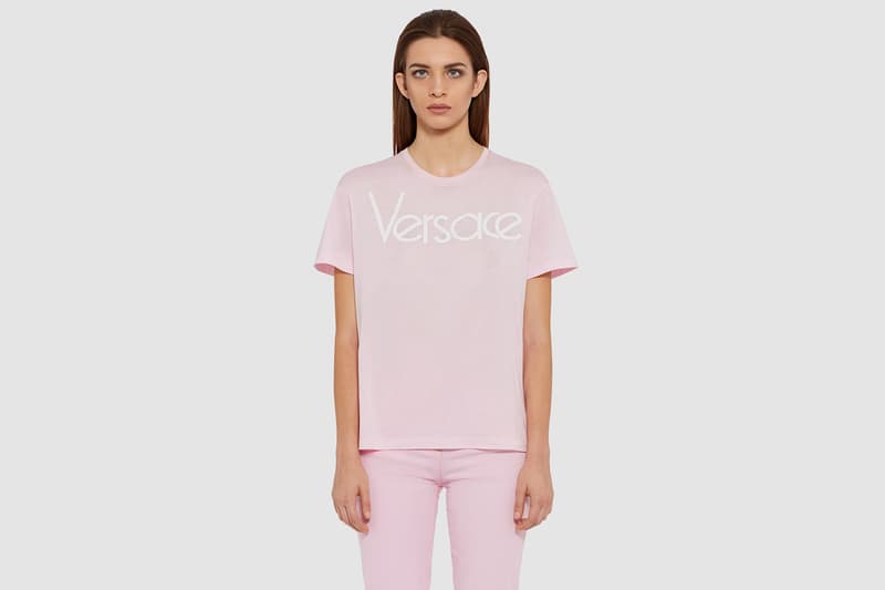 Versace Vintage Logo T-Shirt Pink