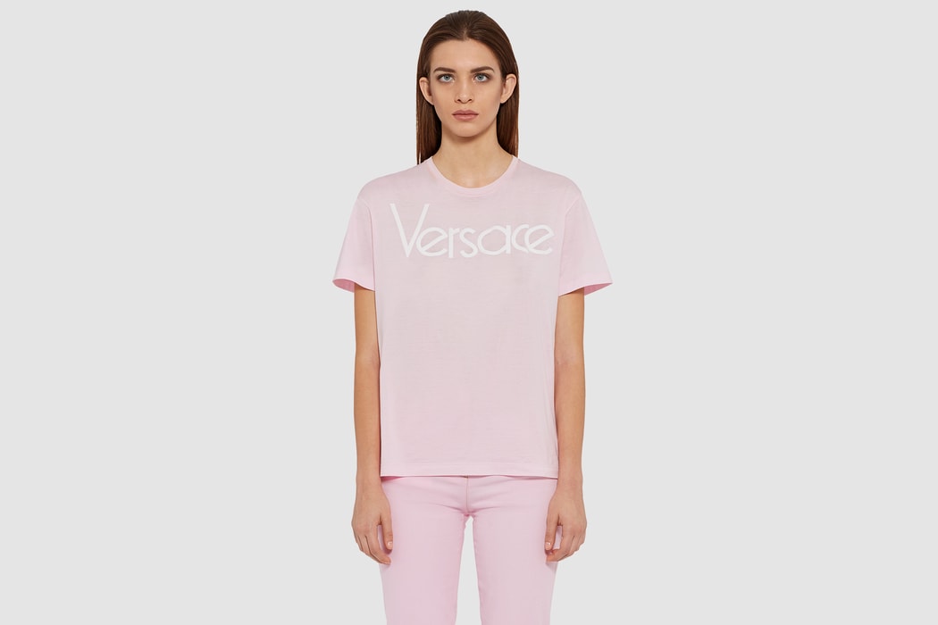 Versace Vintage Logo T-Shirt Pink