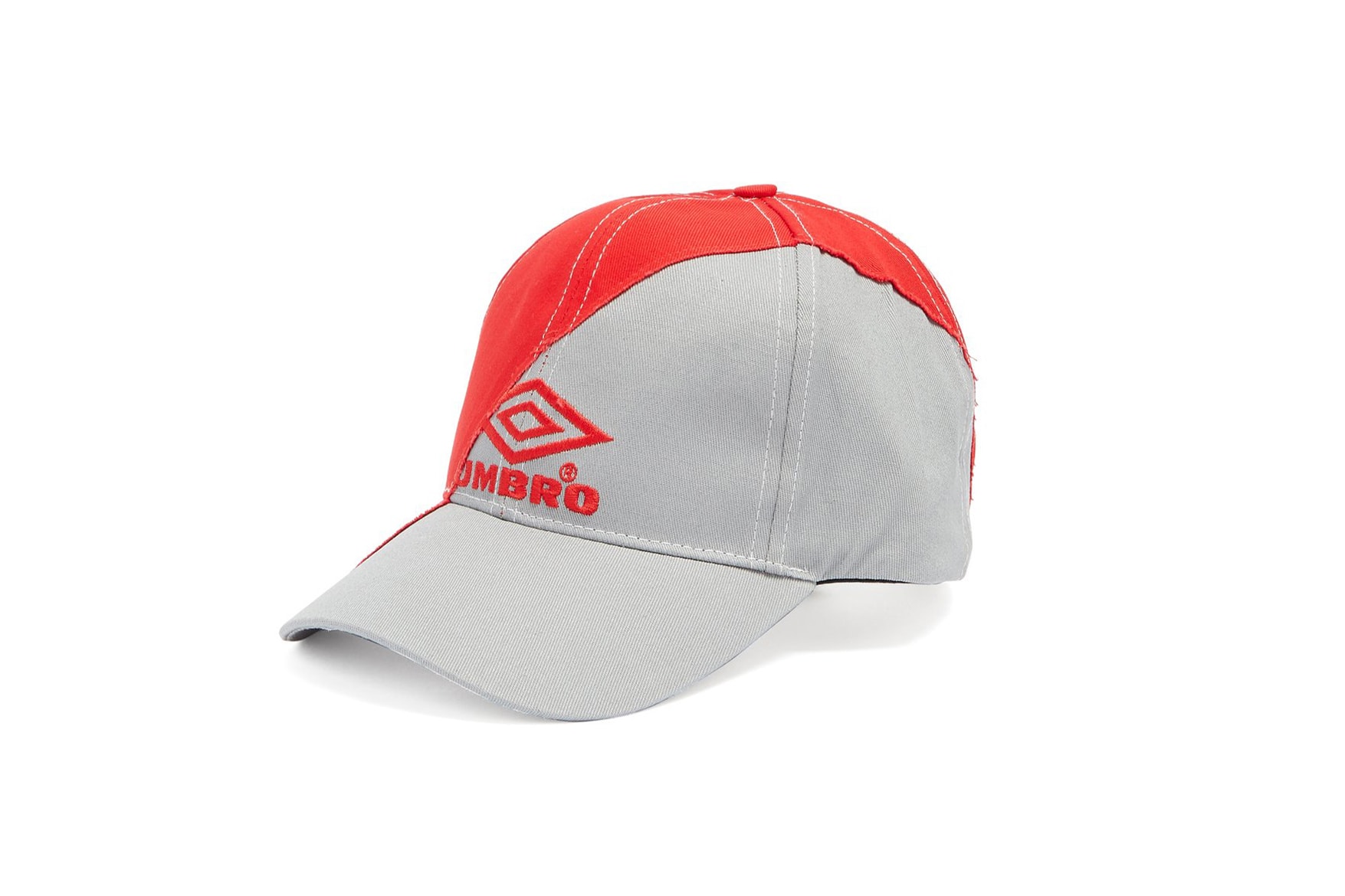 Vetements & Umbro Red and Grey Baseball Cap Demna Gvasalia Sportwear