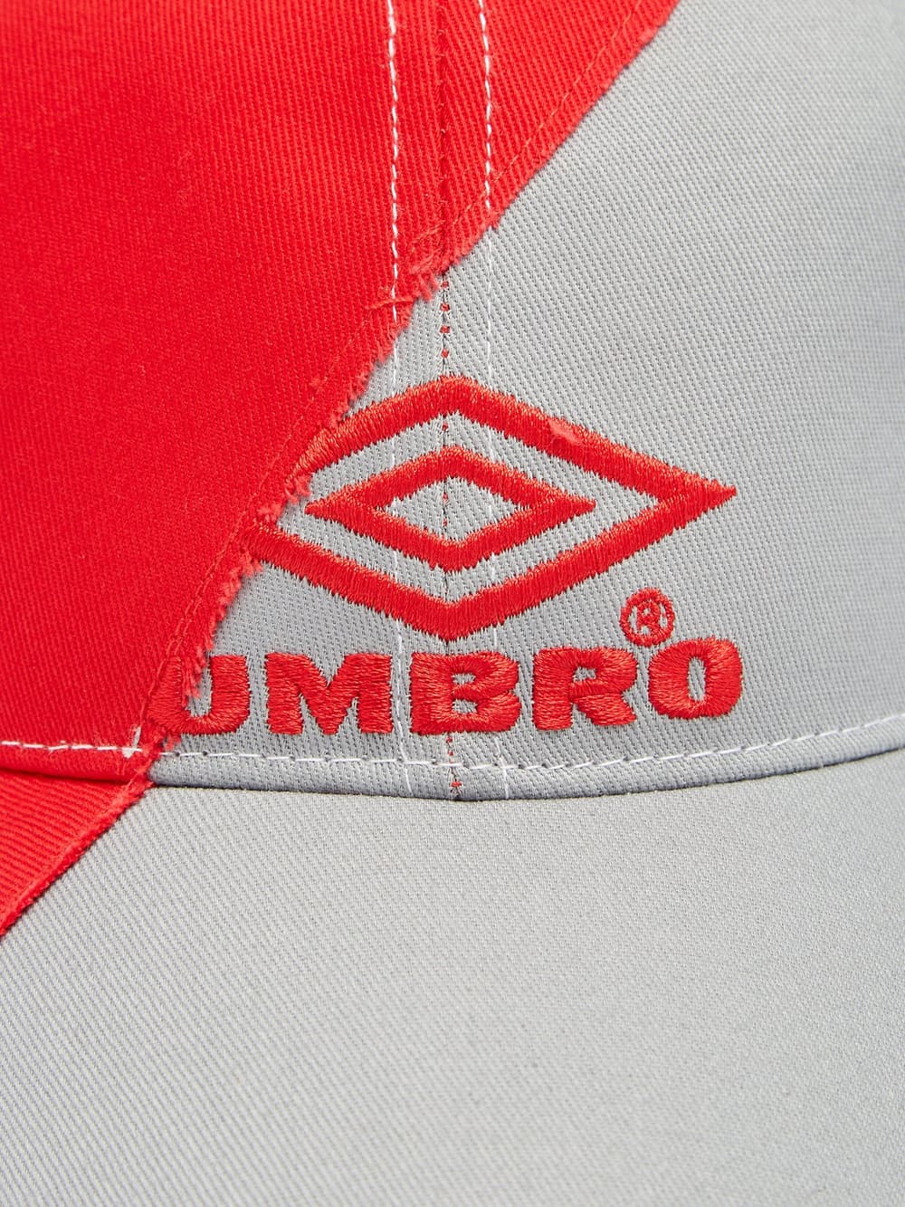 Vetements & Umbro Red and Grey Baseball Cap Demna Gvasalia Sportwear