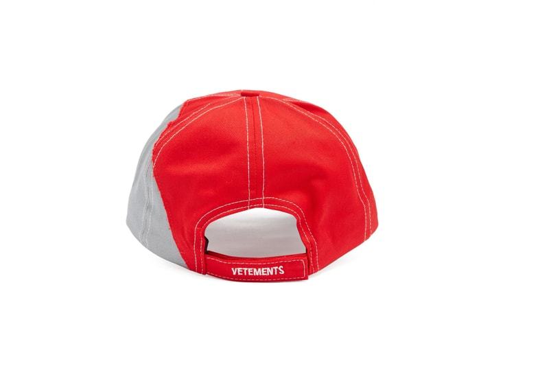 Vetements & Umbro Red and Grey Baseball Cap Demna Gvasalia Sportwear