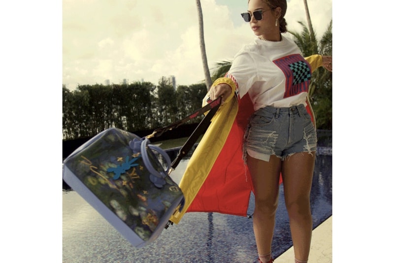 Beyonce Virgil Abloh Jeff Koons Louis Vuitton Custom Bag