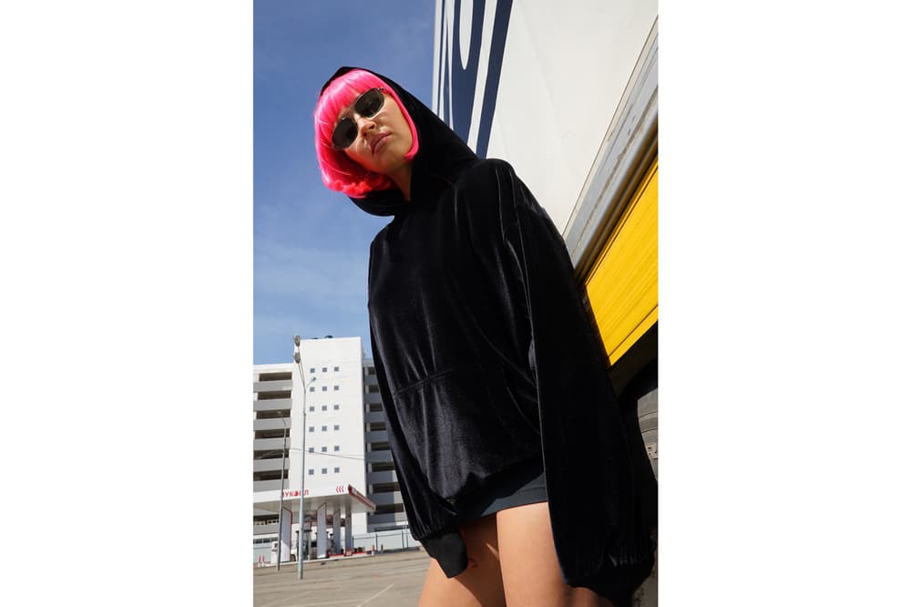 ZIQ&YONI Spring/Summer 2018 Lookbook Velour Track Suit Black