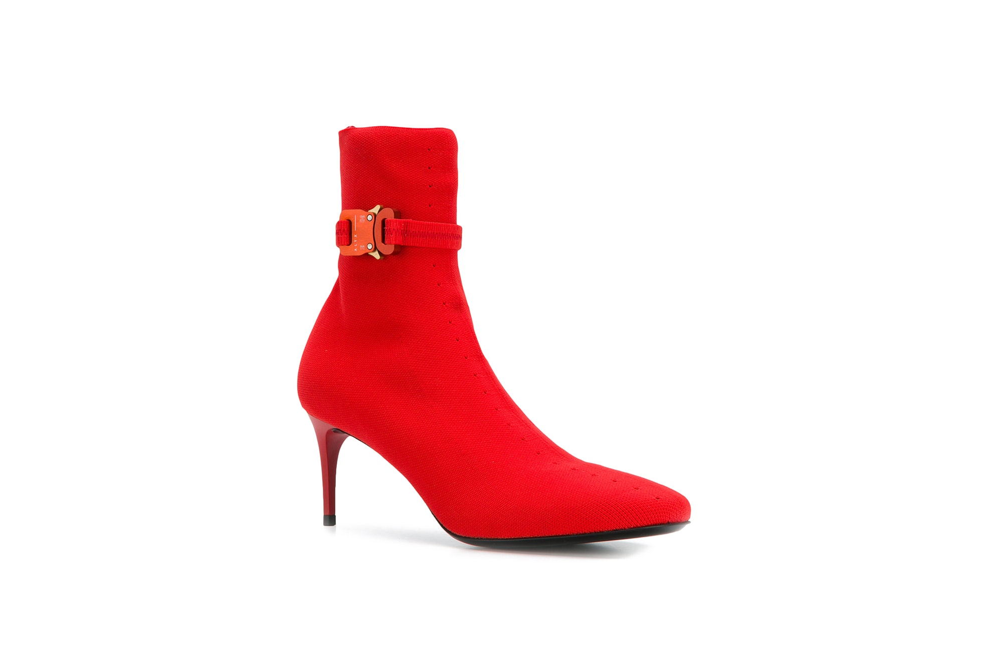 ALYX Red Stretch Ankle Length Boots Elegant