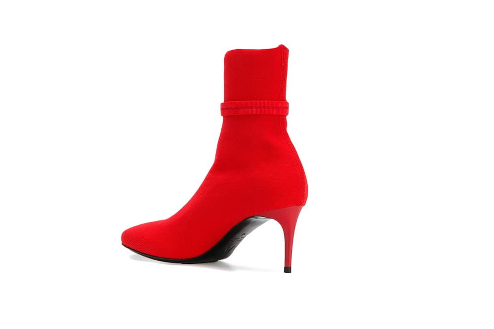 ALYX Red Stretch Ankle Length Boots Elegant