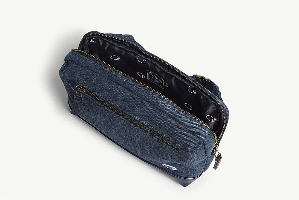 Champion Blue Logo Canvas Belt Bag Summer-Ready