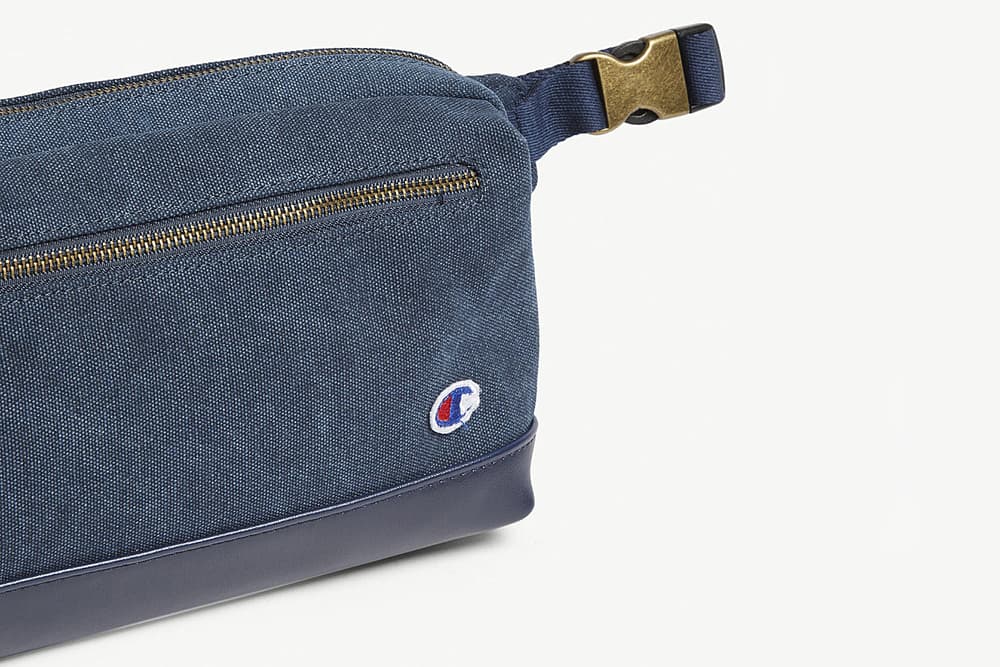Champion Blue Logo Canvas Belt Bag Summer-Ready