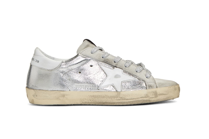 Golden Goose Exclusive Superstar Sneakers Silver & Grey